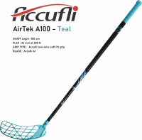 Florbalov hokejka ACCUFLI AirTek A100 Teal