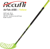 Florbalov hokejka ACCUFLI AirTek A100 Yellow