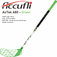 Florbalov hokejka ACCUFLI AirTek A80 Green