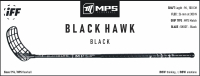 Florbalov hokejka MPS BLACK HAWK Black IFF