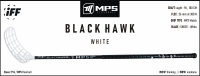 Florbalov hokejka MPS BLACK HAWK Black/White IFF