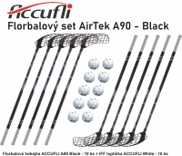 Florbalov set ACCUFLI AirTek A90 - Black