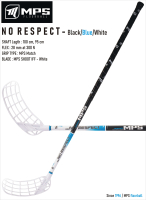 Florbalov hokejka MPS NO RESPECT Black/Blue/White