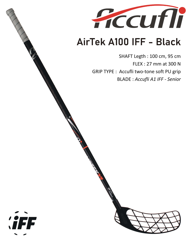 Florbalová hokejka Accufli AirTek IFF – Black