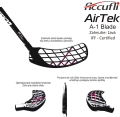 Florbalov hokejka Accufli AirTek IFF  Black / av epe (av ruka dole)