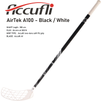 Florbalová hokejka ACCUFLI AirTek A100 Black-White