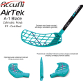 Florbalov hokejka Accufli AirTek IFF - Teal / prav epe (prav ruka dole)