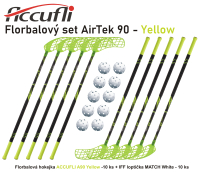 Florbalov set ACCUFLI AirTek A90 - Yellow