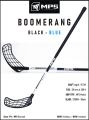 Florbalov hokejka MPS BOOMERANG Black-Blue