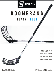 Florbalov hokejka MPS BOOMERANG Black/Blue