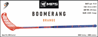 Florbalová hokejka MPS BOOMERANG Orange