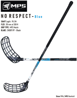 Florbalov hokejka MPS NO RESPECT Black/Blue 95 cm