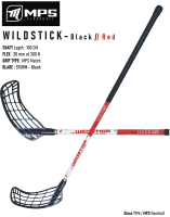 Florbalov hokejka MPS WILDSTICK Red - Black