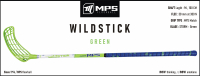 Florbalov hokejka MPS WILDSTICK Green