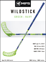 Florbalov hokejka MPS WILDSTICK Green-Navy