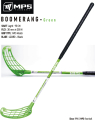 Florbalov hokejka MPS BOOMERANG Green