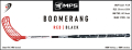 Florbalov hokejka MPS BOOMERANG Red-Black
