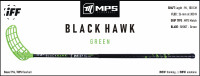 Florbalov hokejka MPS BLACK HAWK Green IFF