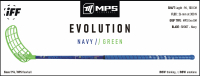 Florbalov hokejka MPS EVOLUTION Navy/Green IFF