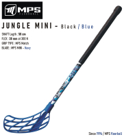 Florbalov hokejka MPS JUNGLE MINI - Black/Blue