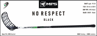 Florbalová hokejka MPS NO RESPECT Black 95 cm