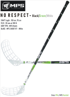 Florbalov hokejka MPS NO RESPECT Black/Green/White