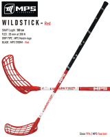 Florbalov hokejka MPS WILDSTICK Red - 100 cm