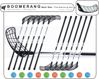 Florbalov set MPS BOOMERANG Black/Blue