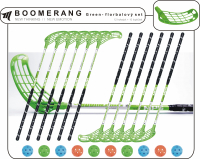 Florbalov set MPS BOOMERANG Green