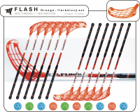 Florbalov set MPS FLASH junior Orange