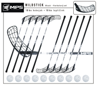 Florbalov set MPS WILDSTICK Black - 10 ks