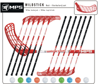 Florbalov set MPS WILDSTICK Red