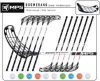 Florbalov set MPS BOOMERANG Black