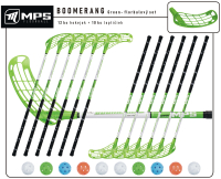 Florbalov set MPS BOOMERANG Green