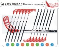 Florbalov set MPS BOOMERANG Red/Black