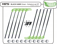 Florbalov set MPS BLACK HAWK Green IFF