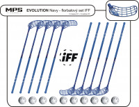 Florbalový set MPS EVOLUTION Navy IFF