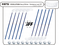 Florbalov set MPS EVOLUTION Navy/White IFF