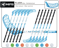 Florbalov set MPS FLASH junior Blue