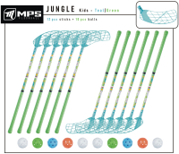 Florbalov set MPS JUNGLE Teal/Green - DETSK