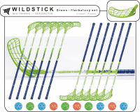 Florbalov set MPS WILDSTICK Green