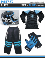 MPS ELITE brank�rsky florbalov� set - BLUE/Chrome