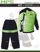 MPS brankrsky florbalov set - GREEN dres + nohavice