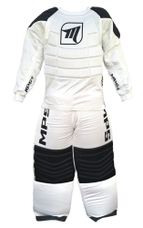 MPS brankrsky florbalov set - White dres + nohavice