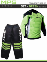 MPS brank�rsky florbalov� set - GREEN dres + nohavice