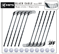 Florbalov set MPS BLACK EAGLE Black IFF