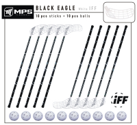 Florbalov set MPS BLACK EAGLE White IFF
