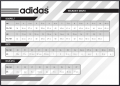 Adidas veľkostná tabuľka