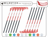 Florbalov set MPS WILDSTICK Red