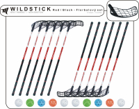 Florbalov set MPS WILDSTICK Red/Black
